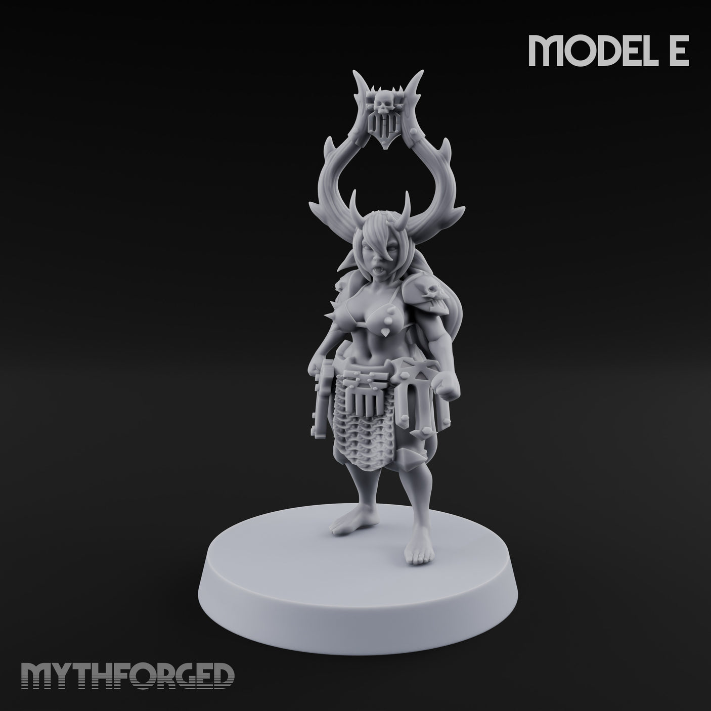 Hell Raising Demon Sorceress E Miniature for Dungeons and Dragons, Pathfinder or other TTRPGs