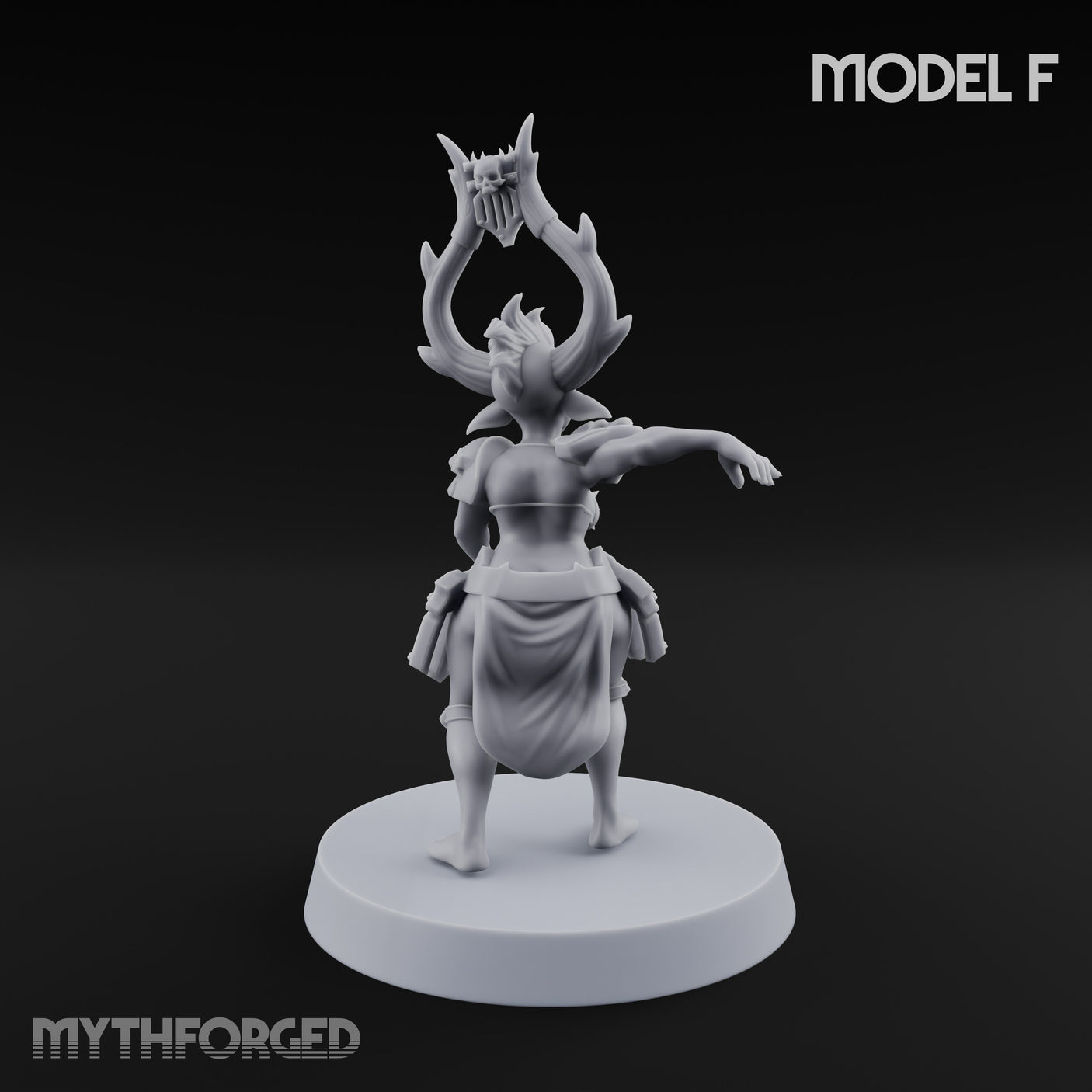 Hell Raising Demon Sorceress F Miniature for Dungeons and Dragons, Pathfinder or other TTRPGs