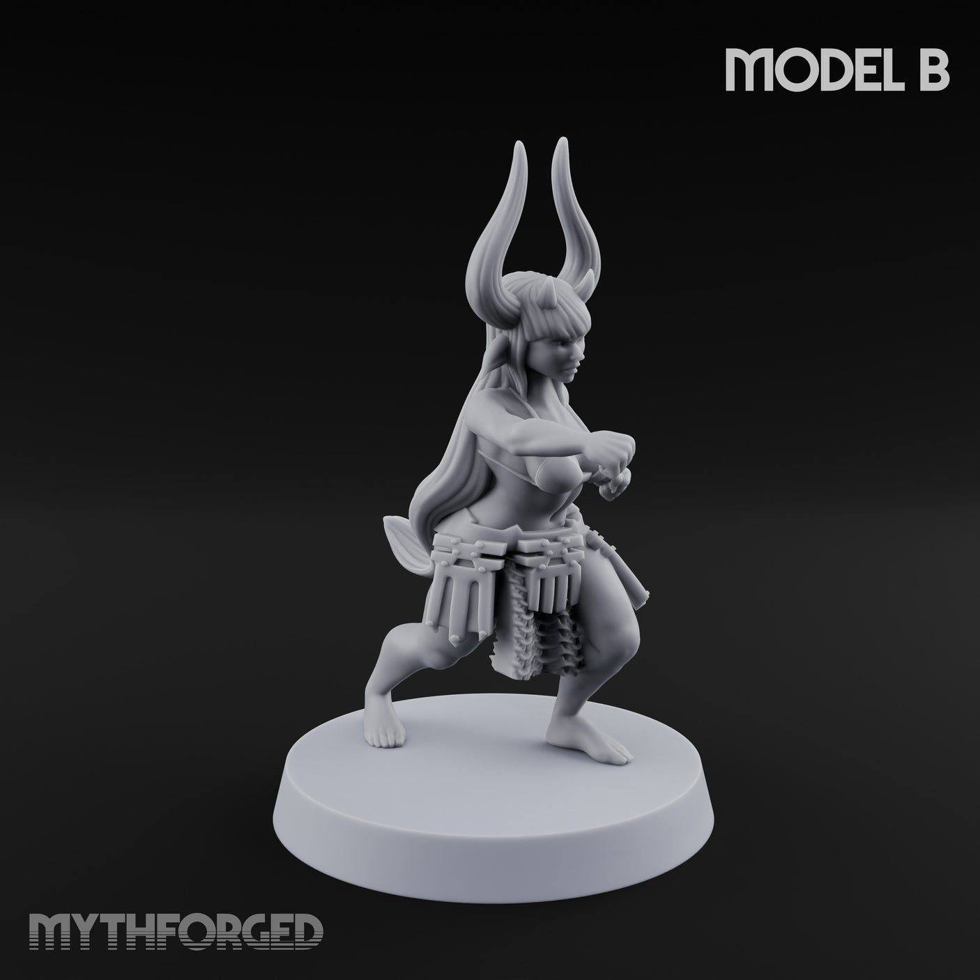 Hell Raising Demon Sorceress Fantasy Football Team Miniature for Dungeons and Dragons, Pathfinder or other TTRPGs