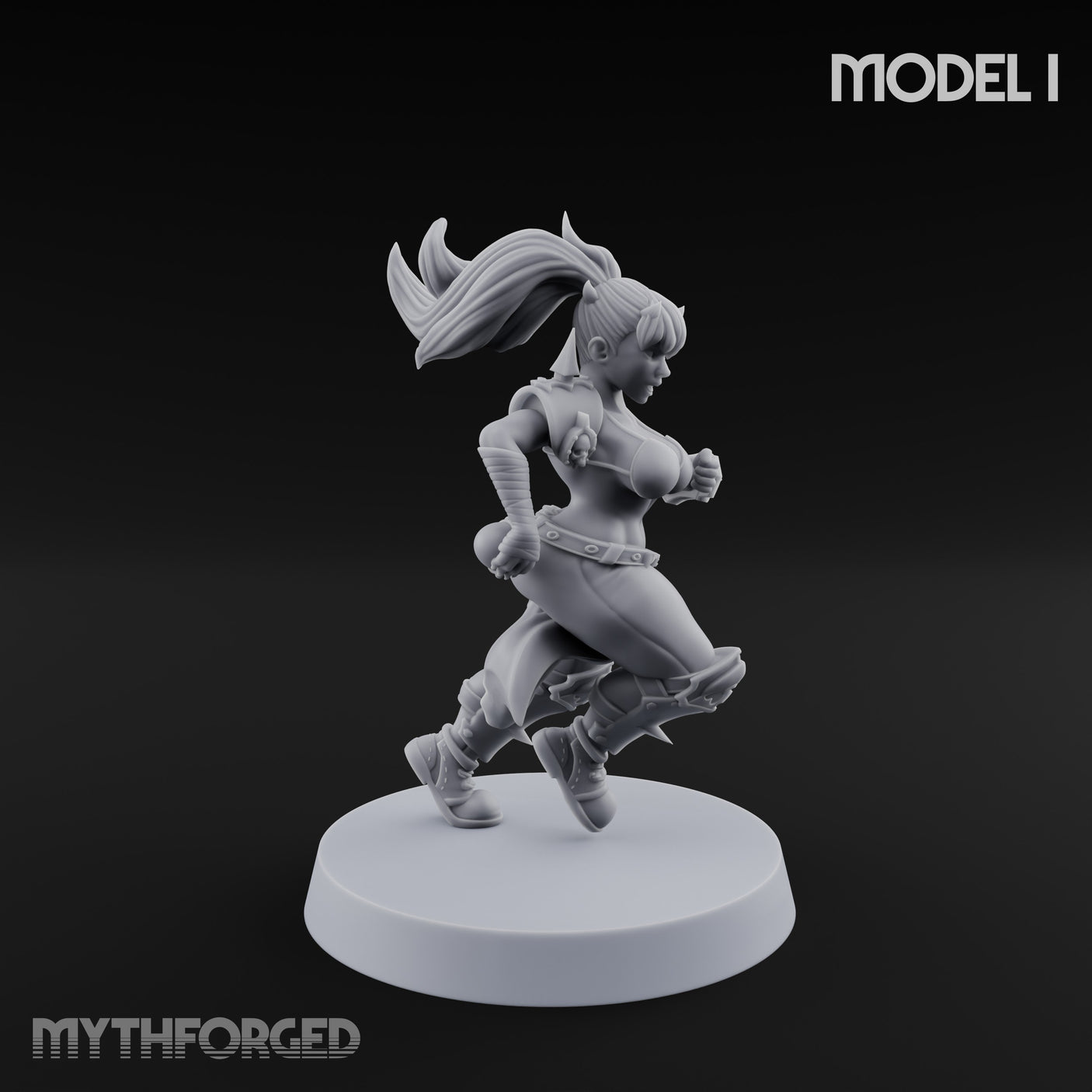 Hell Raising Demon Sorceress Fantasy Football Team Miniature for Dungeons and Dragons, Pathfinder or other TTRPGs