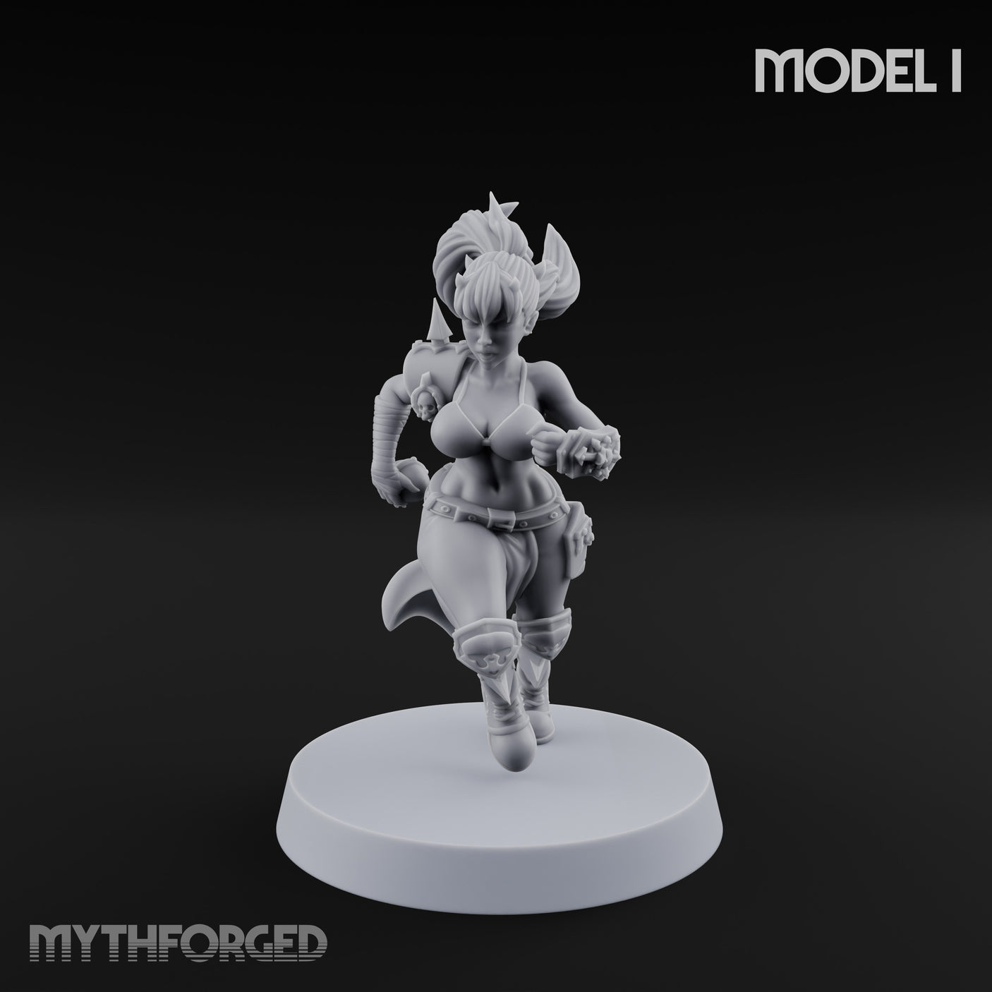 Hell Raising Demon Sorceress Fantasy Football Team Miniature for Dungeons and Dragons, Pathfinder or other TTRPGs