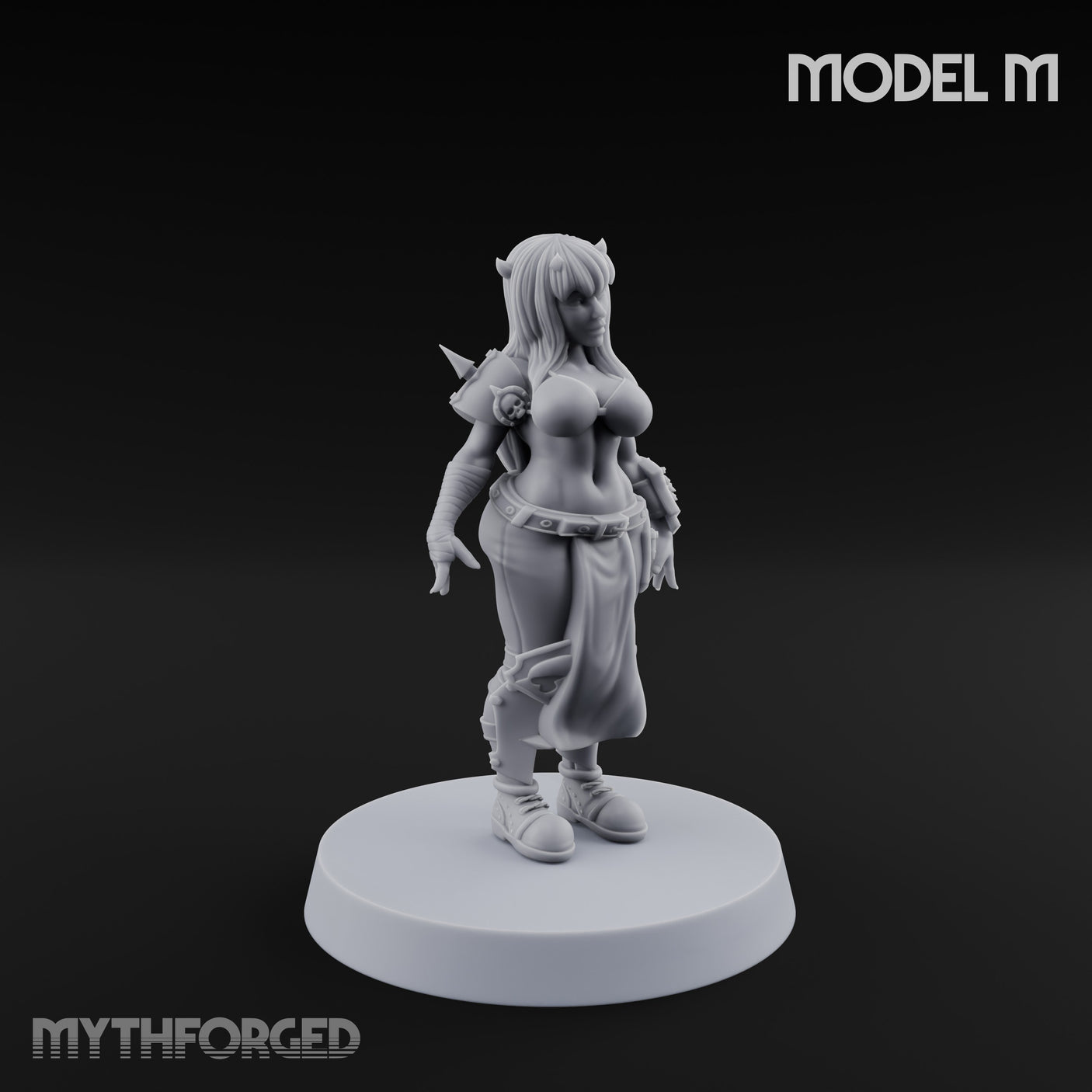 Hell Raising Demon Sorceress Fantasy Football Team Miniature for Dungeons and Dragons, Pathfinder or other TTRPGs