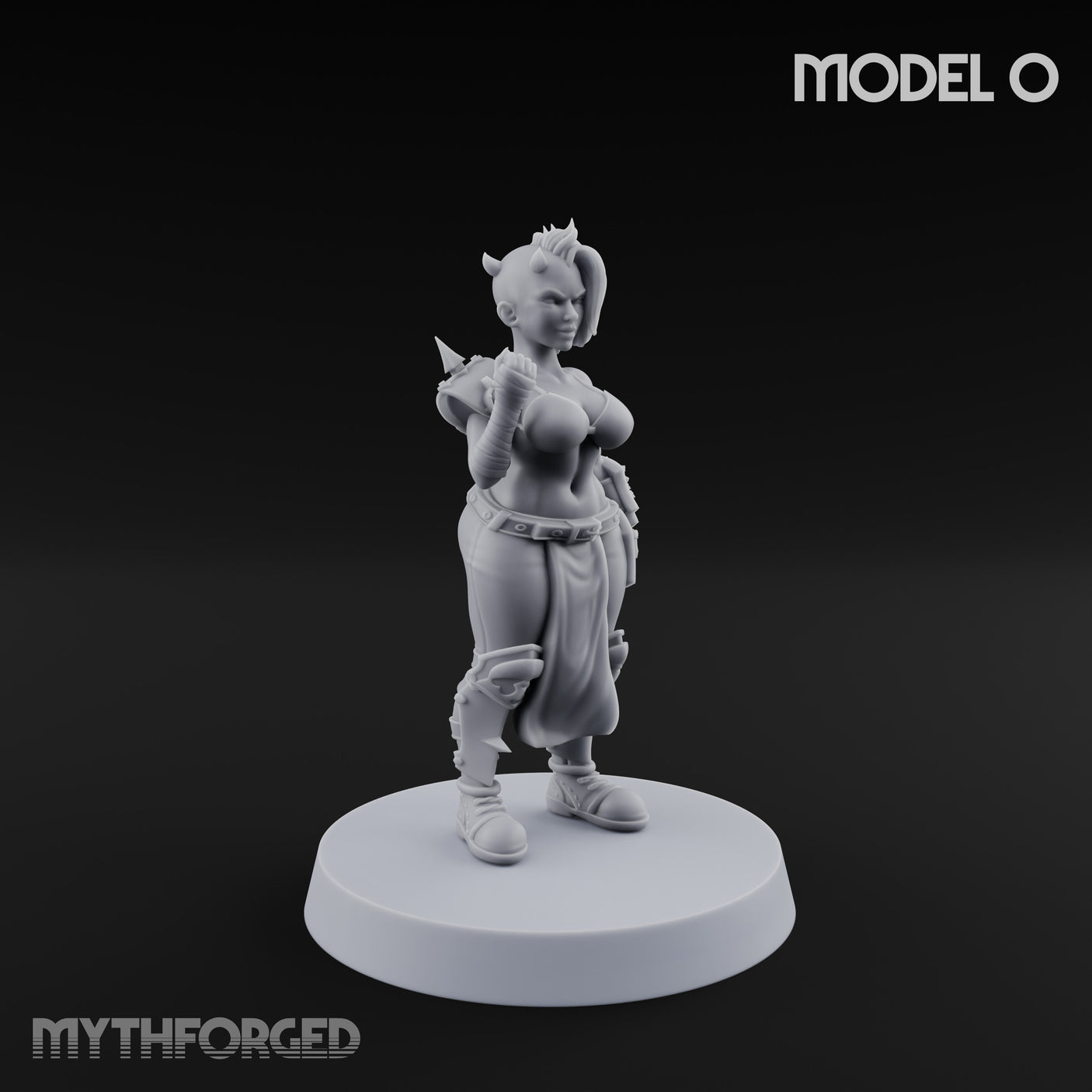 Hell Raising Demon Sorceress Fantasy Football Team Miniature for Dungeons and Dragons, Pathfinder or other TTRPGs