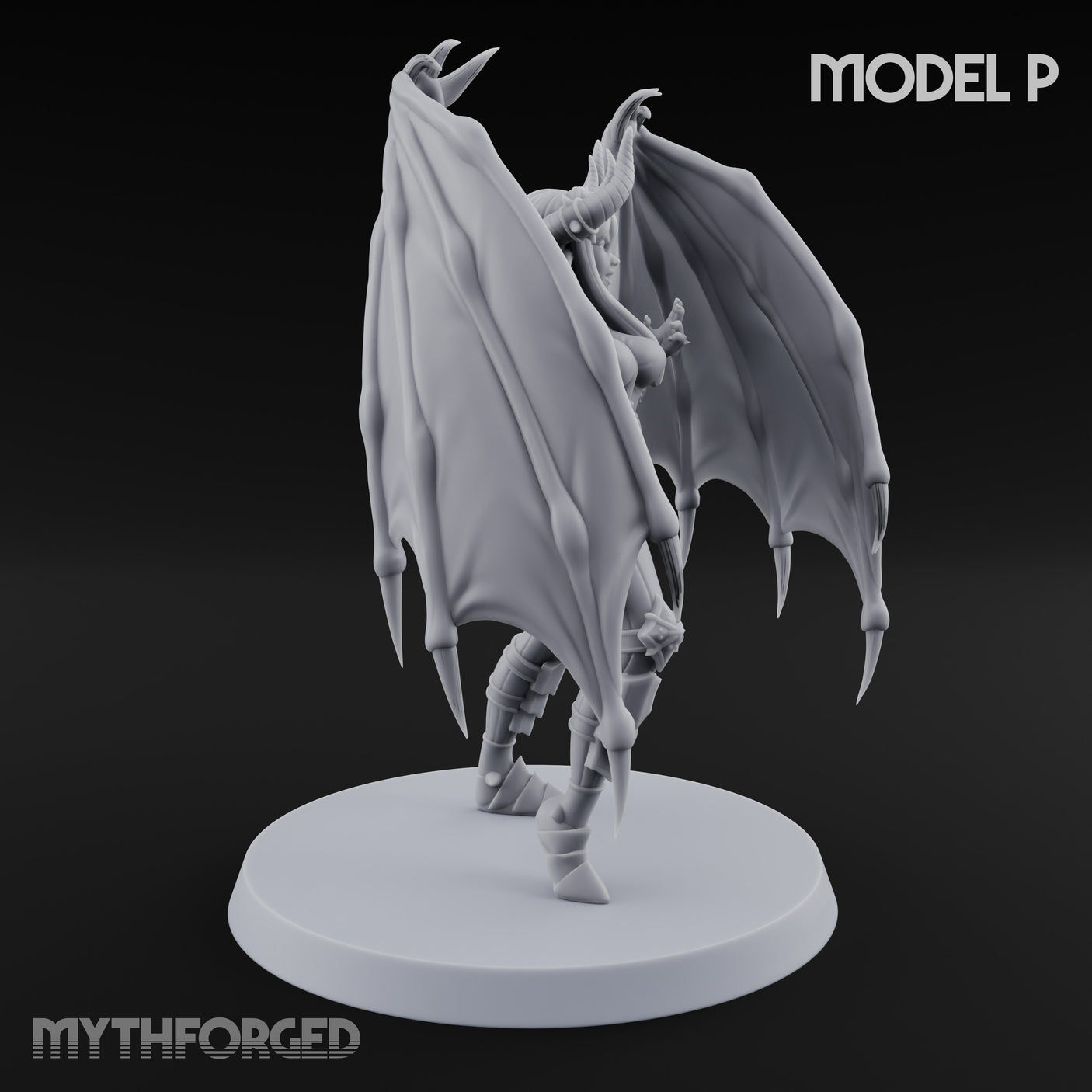 Hell Raising Demon Sorceress Fantasy Football Team Miniature for Dungeons and Dragons, Pathfinder or other TTRPGs