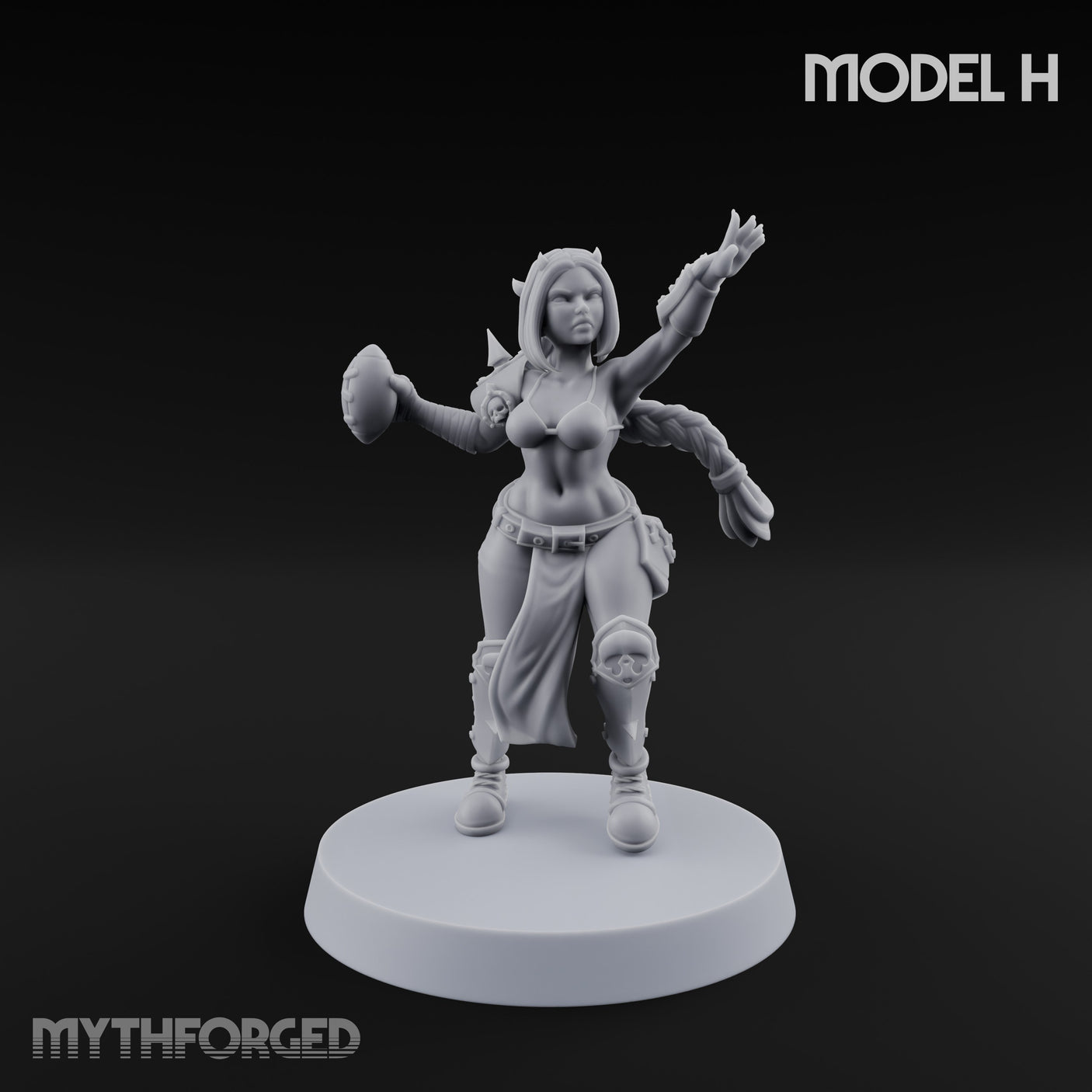 Hell Raising Demon Sorceress H Miniature for Dungeons and Dragons, Pathfinder or other TTRPGs