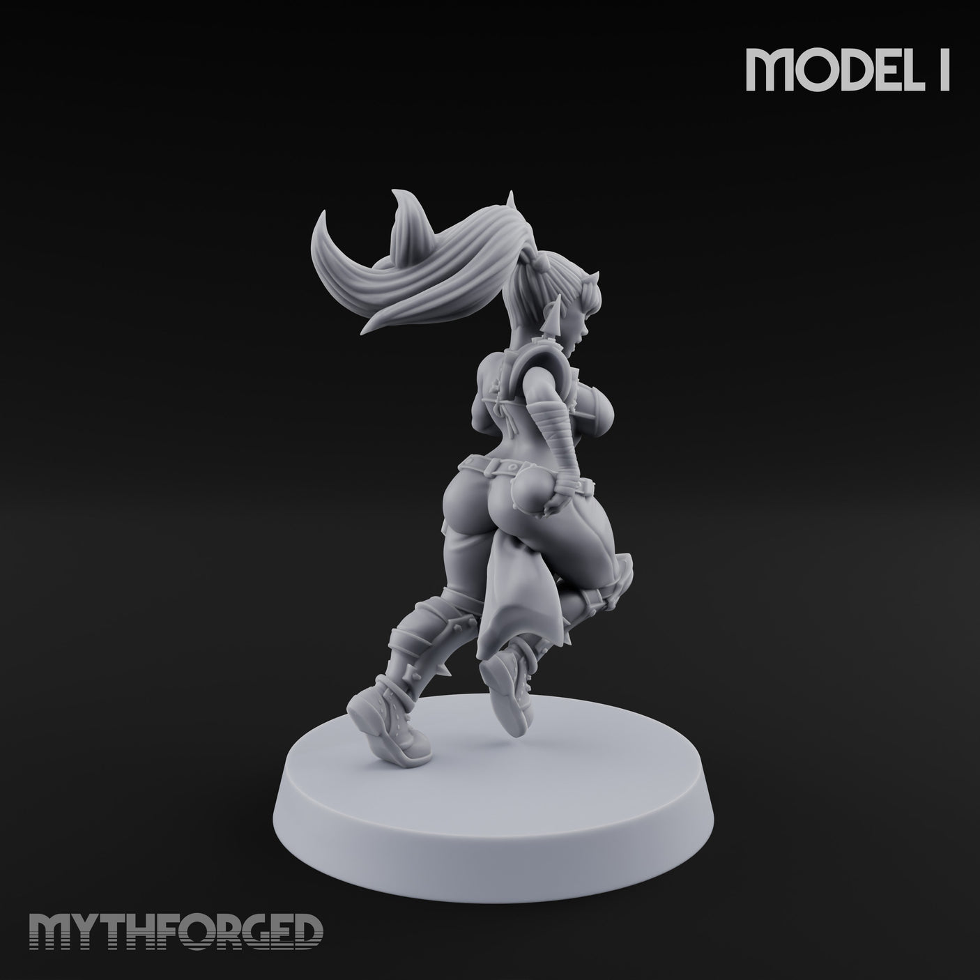 Hell Raising Demon Sorceress I Miniature for Dungeons and Dragons, Pathfinder or other TTRPGs