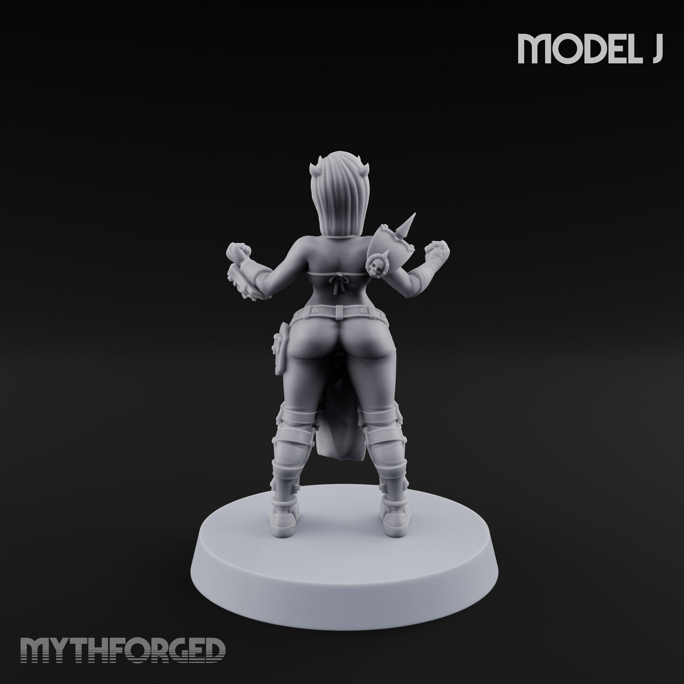 Hell Raising Demon Sorceress J Miniature for Dungeons and Dragons, Pathfinder or other TTRPGs