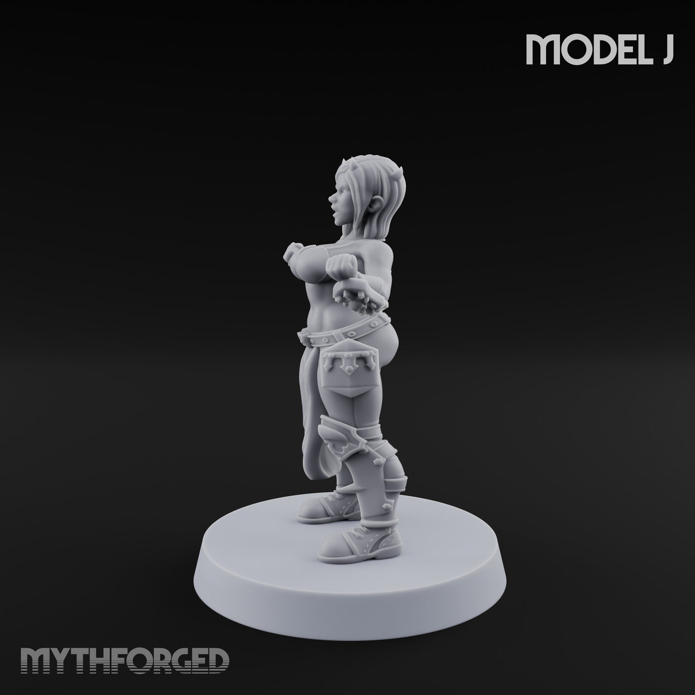 Hell Raising Demon Sorceress J Miniature for Dungeons and Dragons, Pathfinder or other TTRPGs