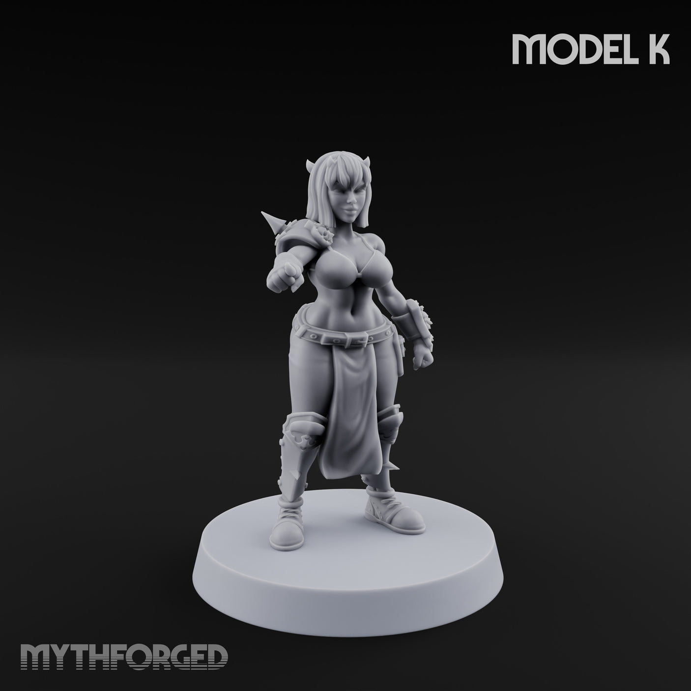 Hell Raising Demon Sorceress K Miniature for Dungeons and Dragons, Pathfinder or other TTRPGs