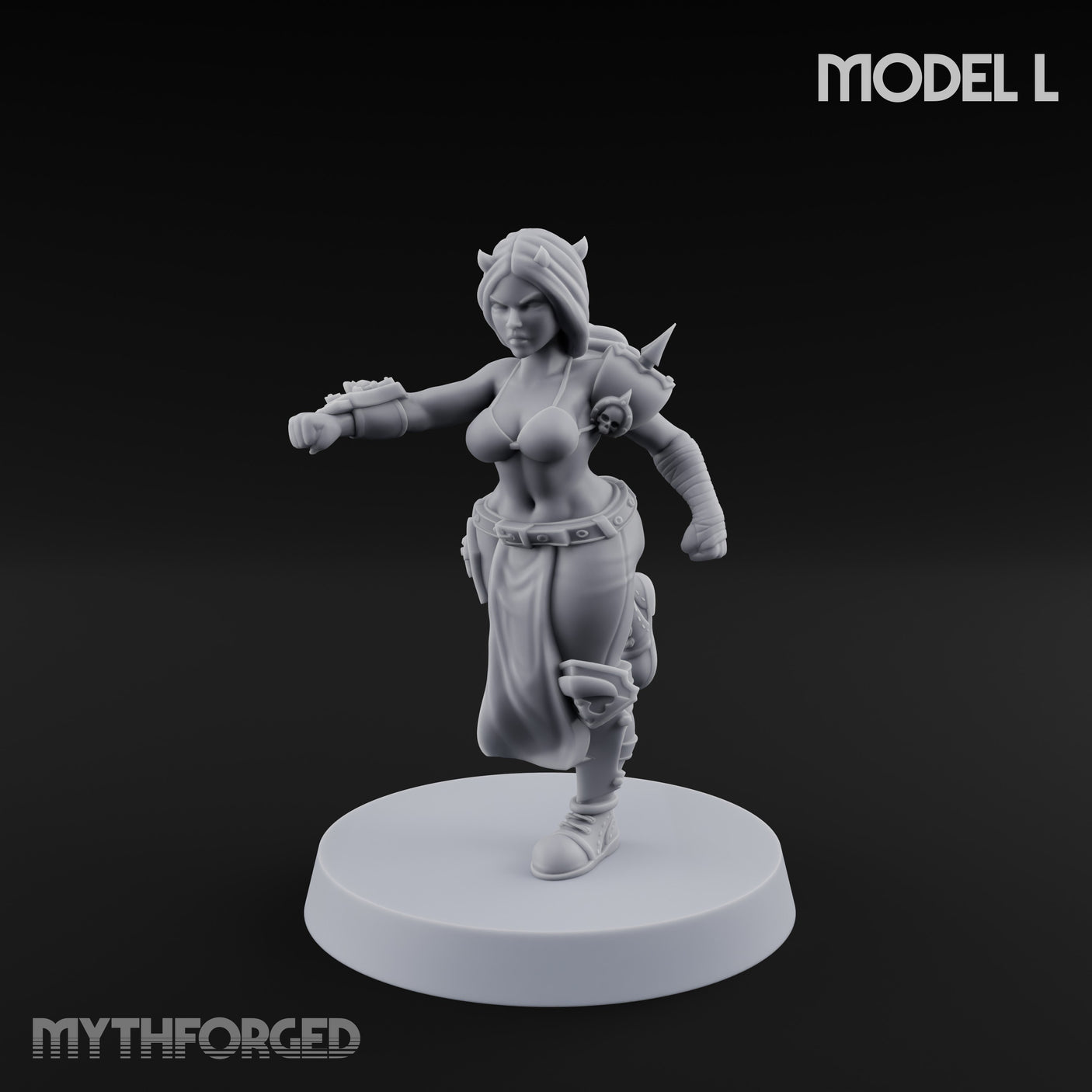 Hell Raising Demon Sorceress L Miniature for Dungeons and Dragons, Pathfinder or other TTRPGs