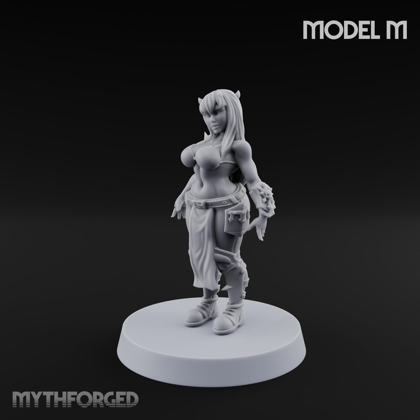 Hell Raising Demon Sorceress M Miniature for Dungeons and Dragons, Pathfinder or other TTRPGs