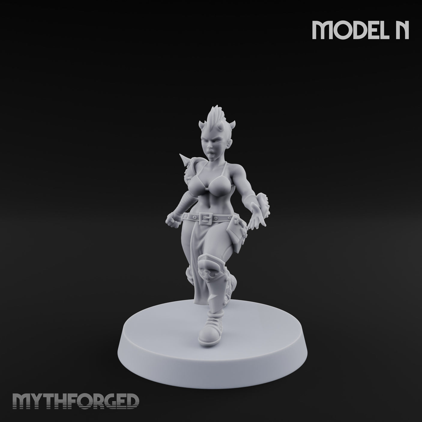 Hell Raising Demon Sorceress N Miniature for Dungeons and Dragons, Pathfinder or other TTRPGs