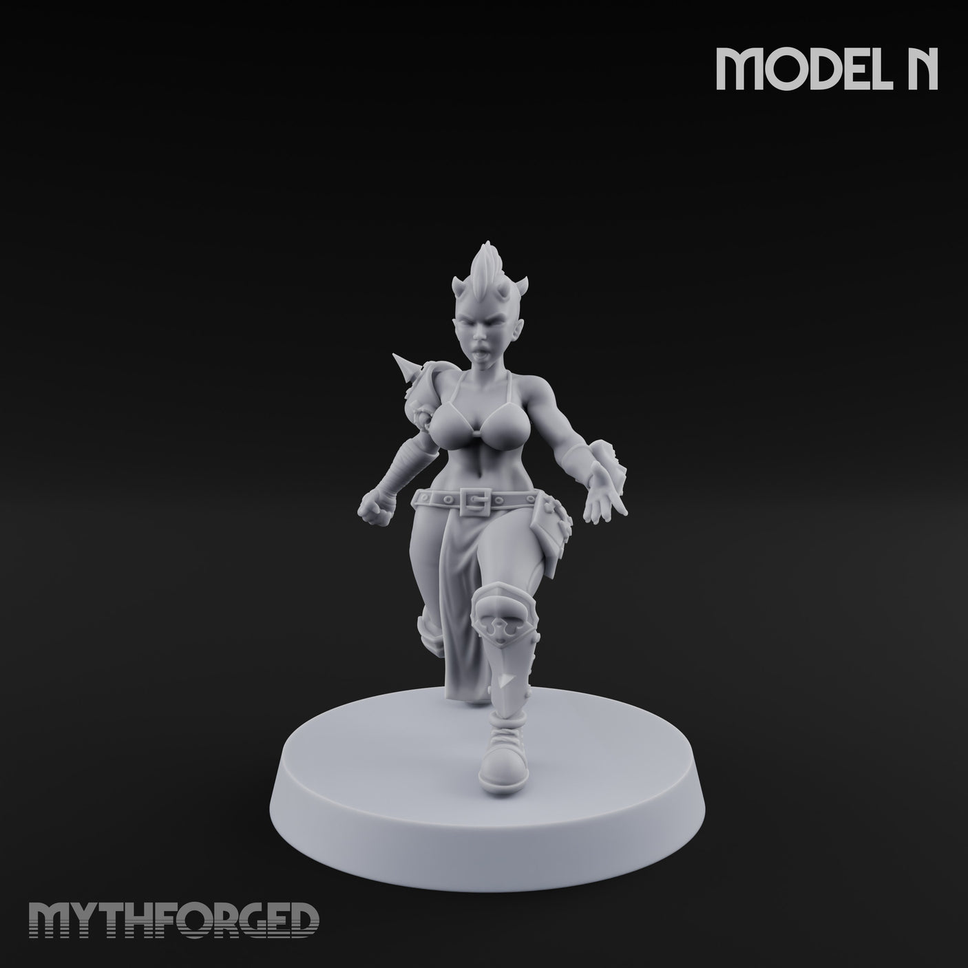 Hell Raising Demon Sorceress N Miniature for Dungeons and Dragons, Pathfinder or other TTRPGs