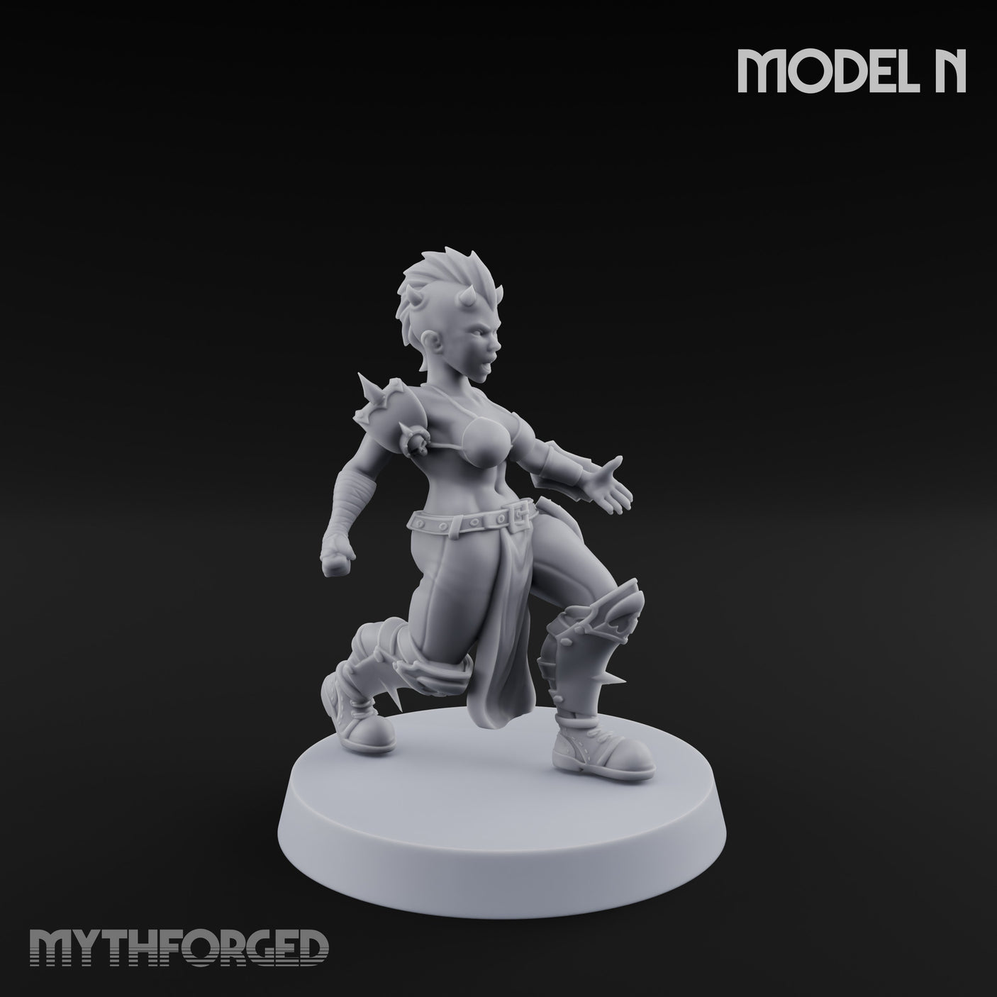 Hell Raising Demon Sorceress N Miniature for Dungeons and Dragons, Pathfinder or other TTRPGs