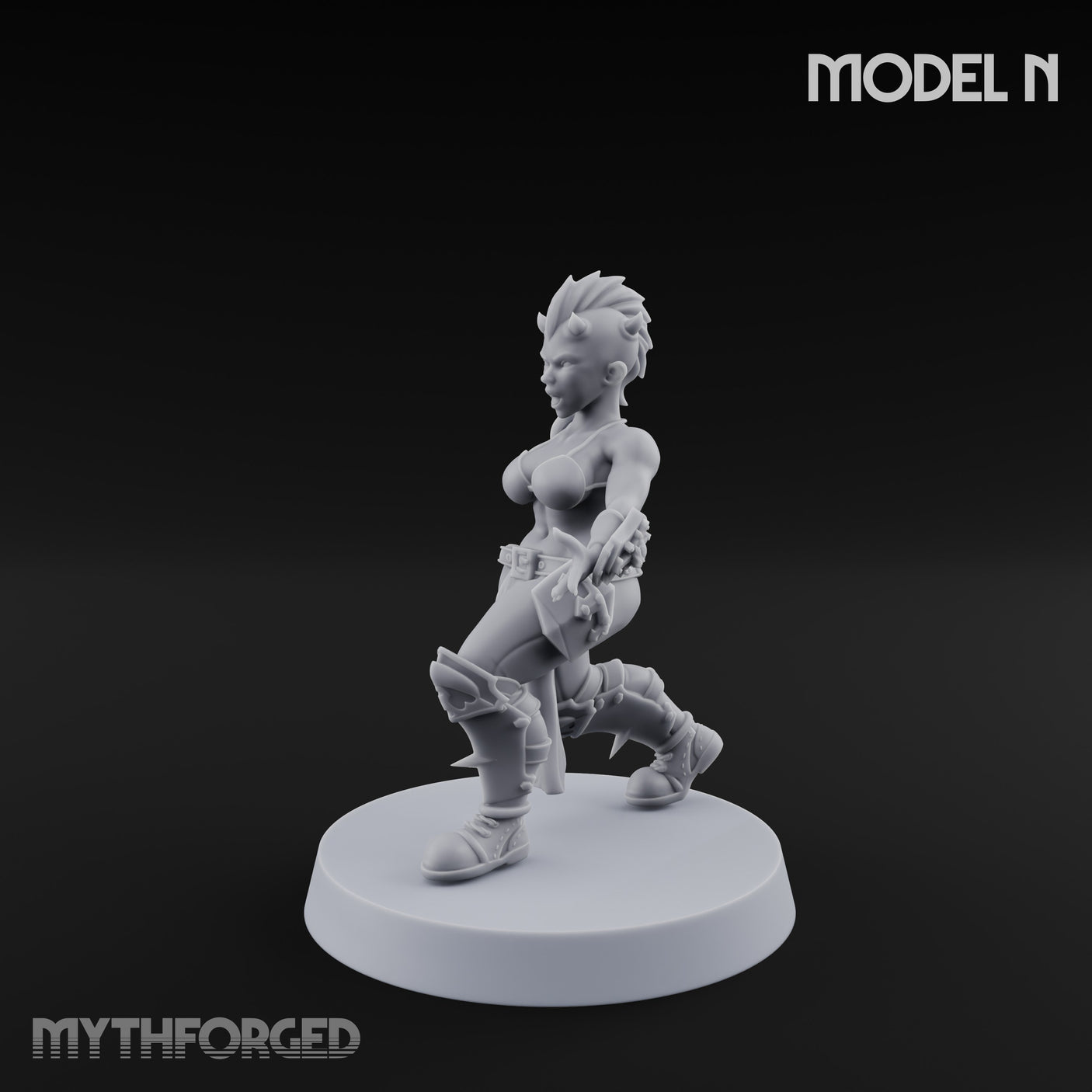 Hell Raising Demon Sorceress N Miniature for Dungeons and Dragons, Pathfinder or other TTRPGs