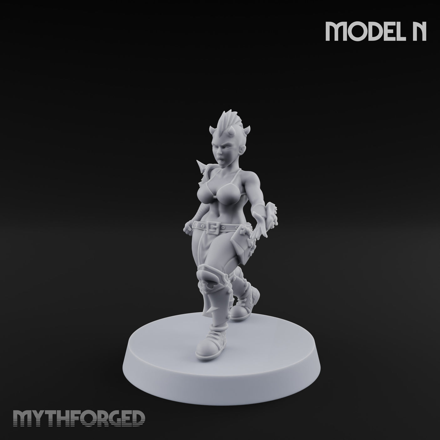 Hell Raising Demon Sorceress N Miniature for Dungeons and Dragons, Pathfinder or other TTRPGs
