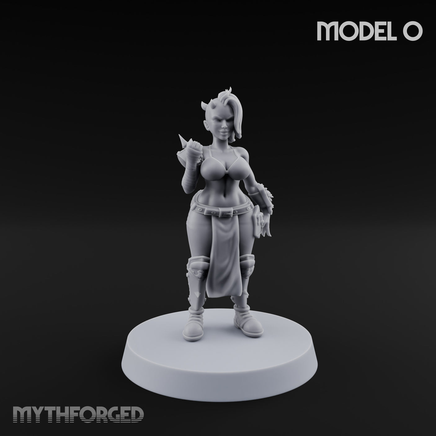 Hell Raising Demon Sorceress O Miniature for Dungeons and Dragons, Pathfinder or other TTRPGs