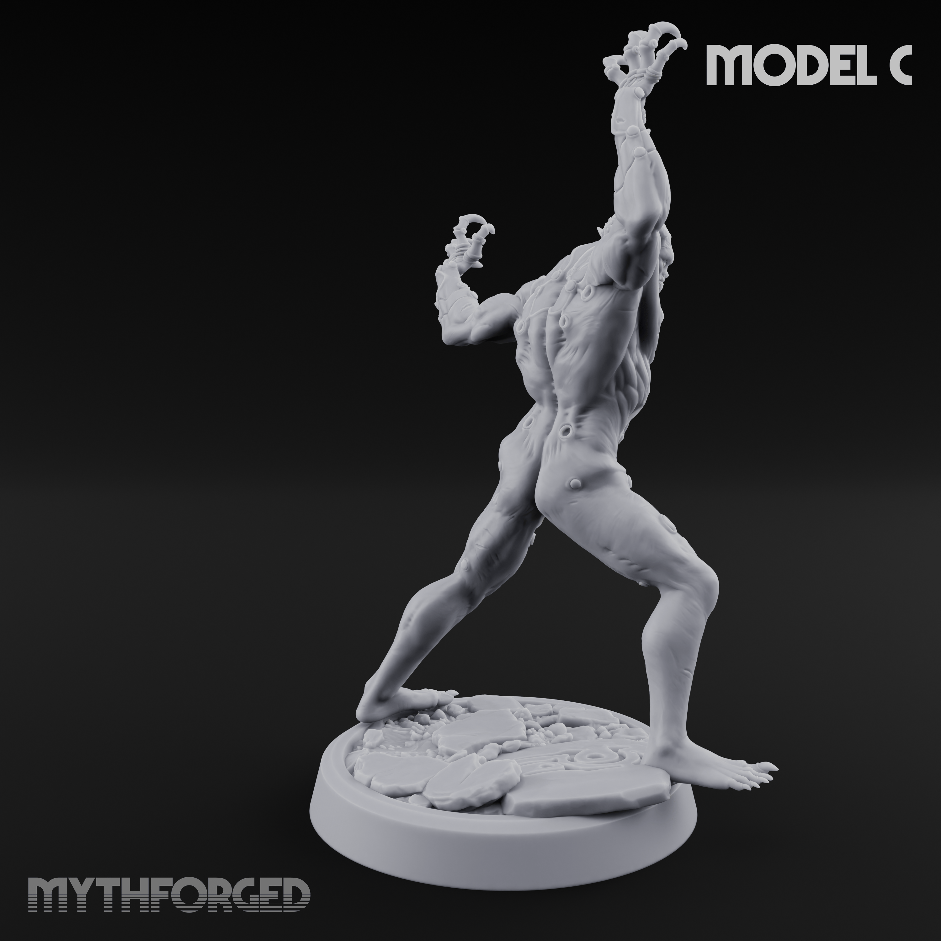 Claws Splayed Roaring Corpse Fleet Brutes C