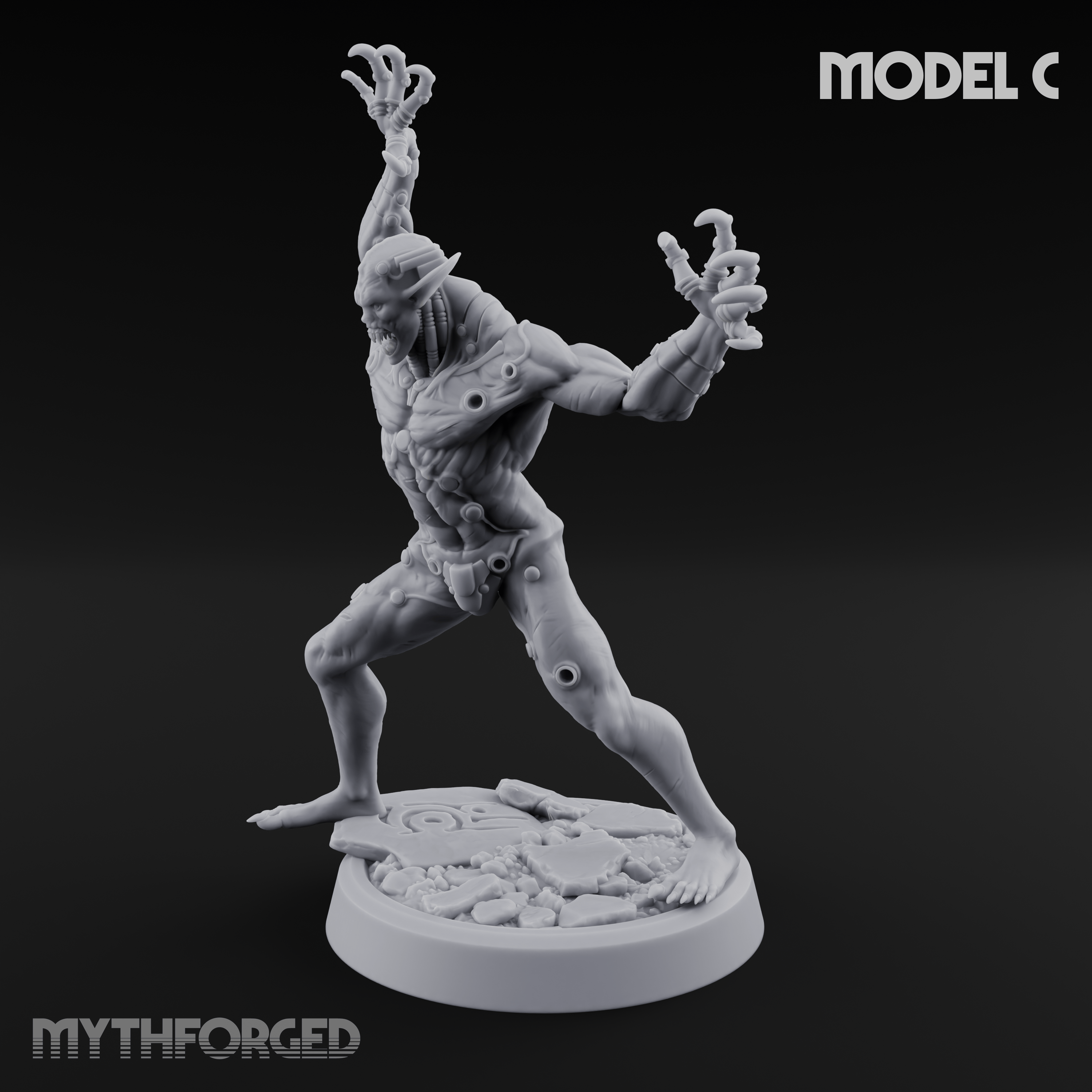 Claws Splayed Roaring Corpse Fleet Brutes C