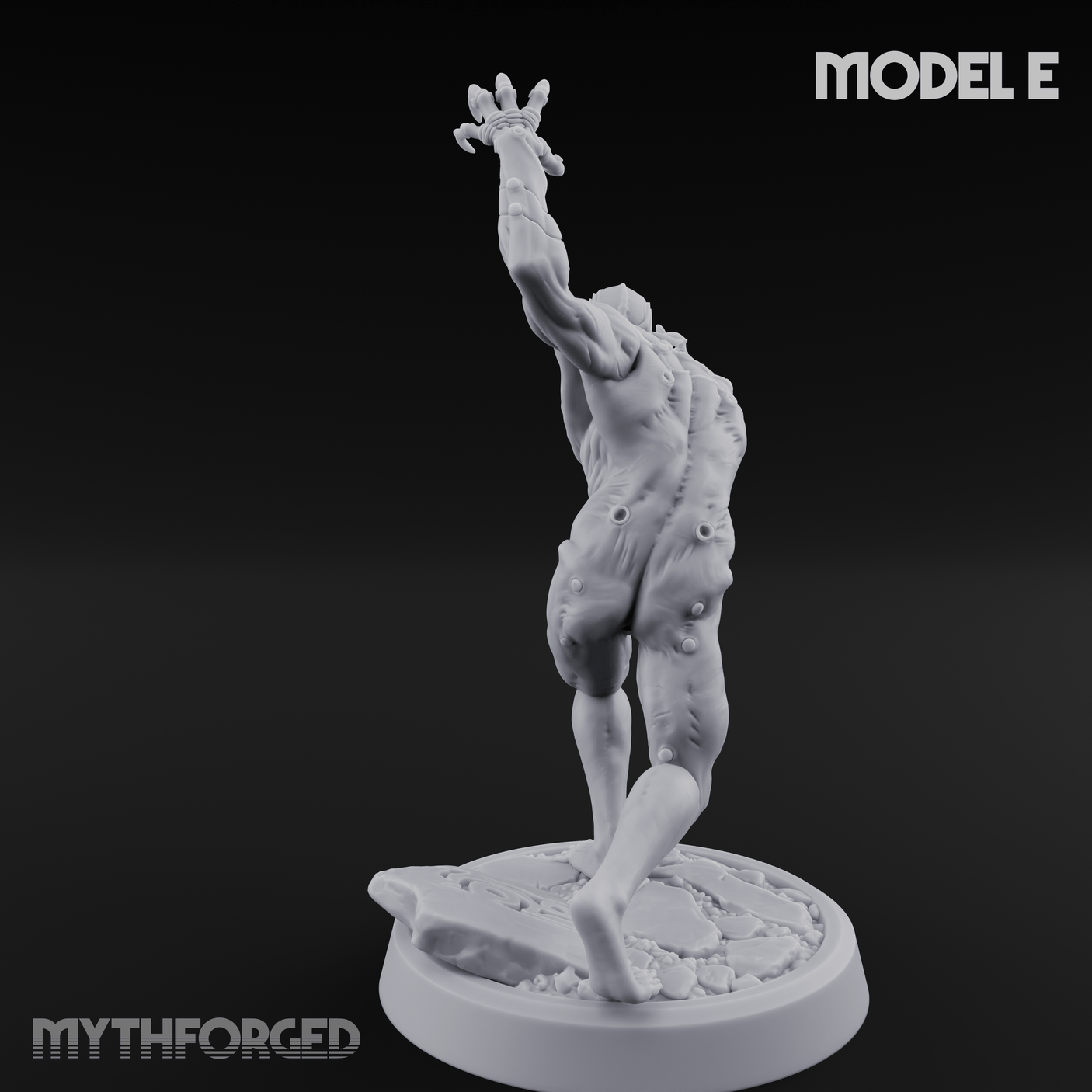 Claws Splayed Roaring Corpse Fleet Brutes E Miniature for Dungeons and Dragons, Pathfinder or other TTRPGs