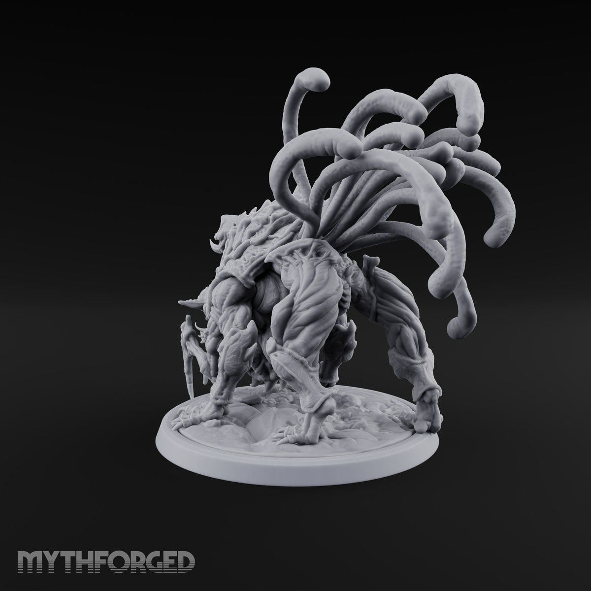 Crest Lowered, Claws Raised Tarrasque Monster B