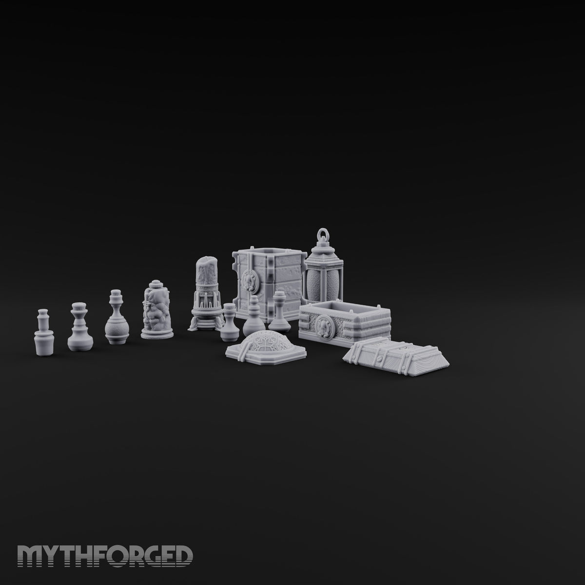 Apothecary Shelf Cleared Out Gothic Potion and Crate Props