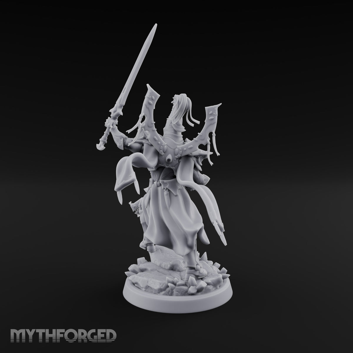 Nobility Rides Out Armed Eladrin Lancer C