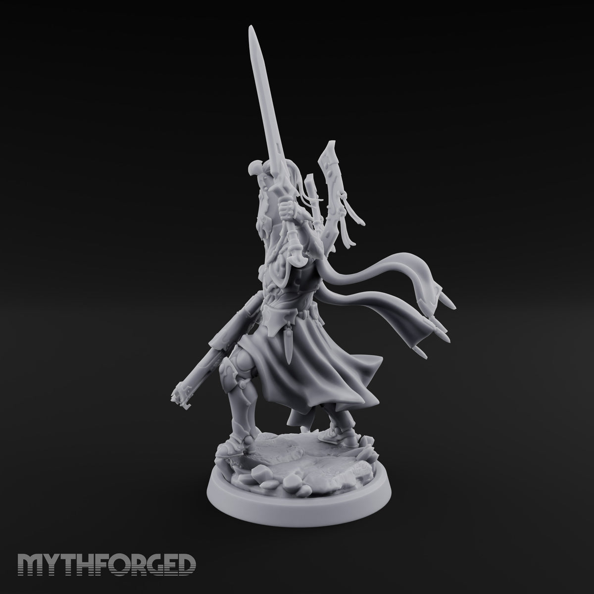 Nobility Rides Out Armed Eladrin Lancer C