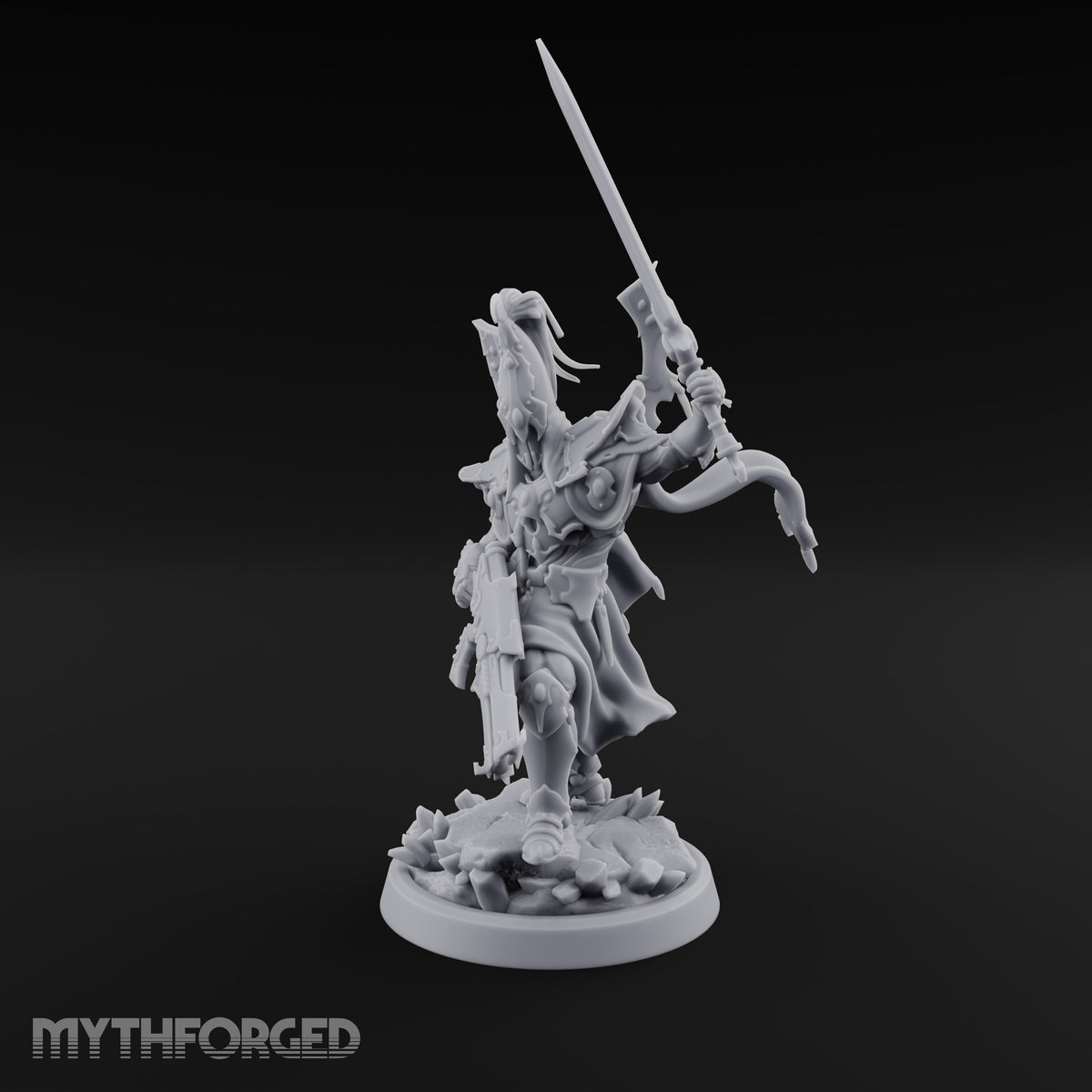 Nobility Rides Out Armed Eladrin Lancer C
