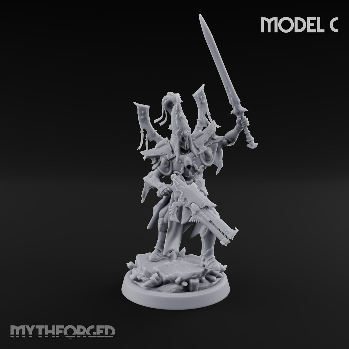 Nobility Rides Out Armed Eladrin Lancer C
