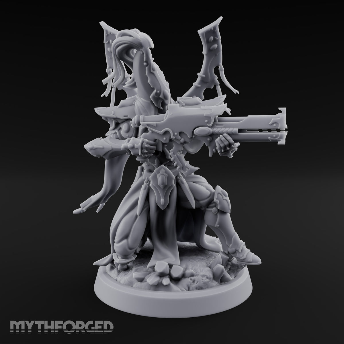 Nobility Rides Out Armed Eladrin Lancer D