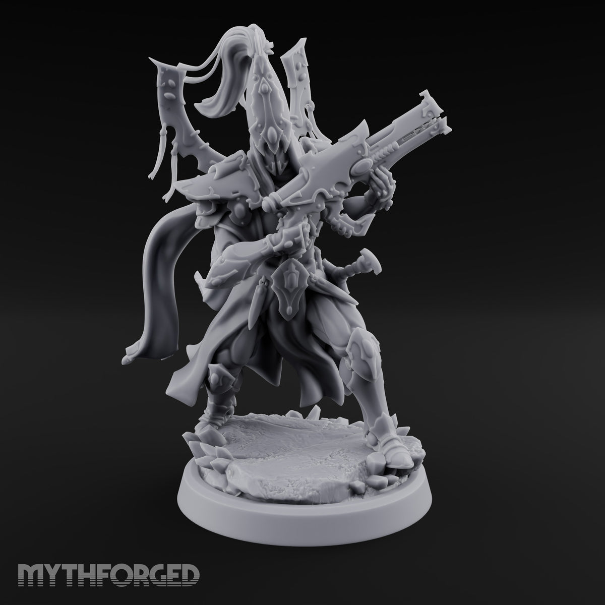 Nobility Rides Out Armed Eladrin Lancer E