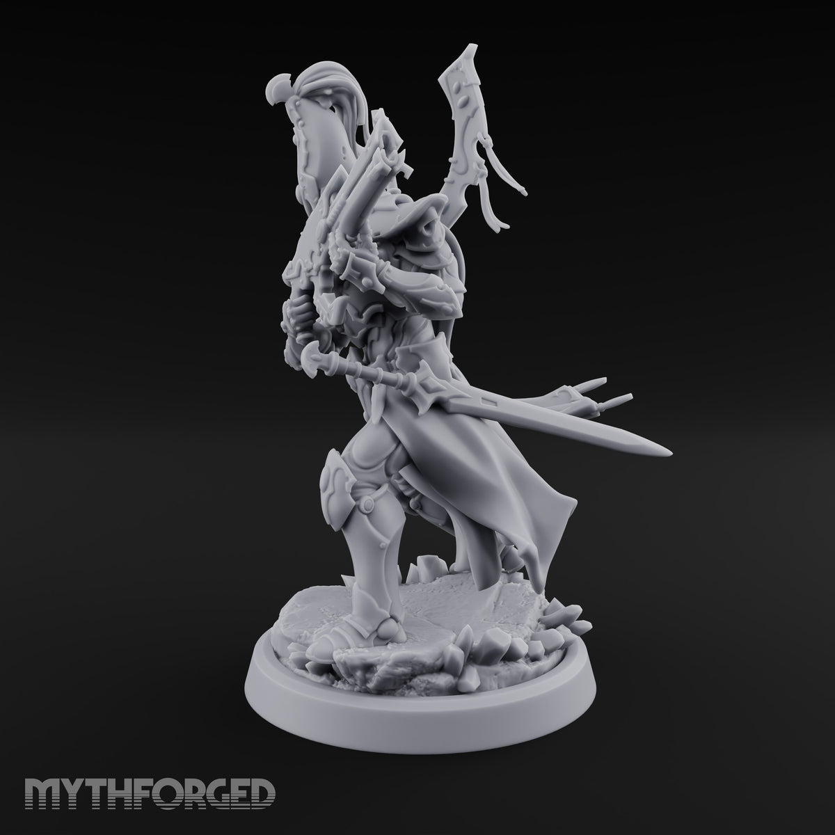 Nobility Rides Out Armed Eladrin Lancer E