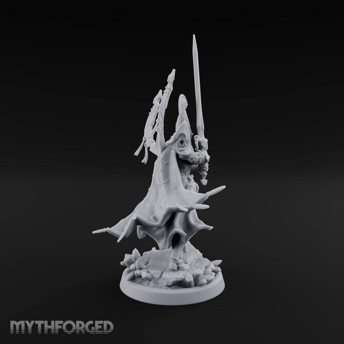 Nobility Rides Out Armed Eladrin Lancer F