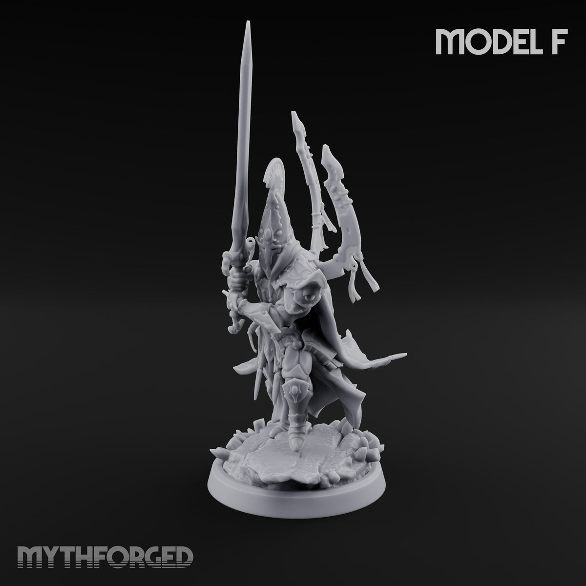 Nobility Rides Out Armed Eladrin Lancer F