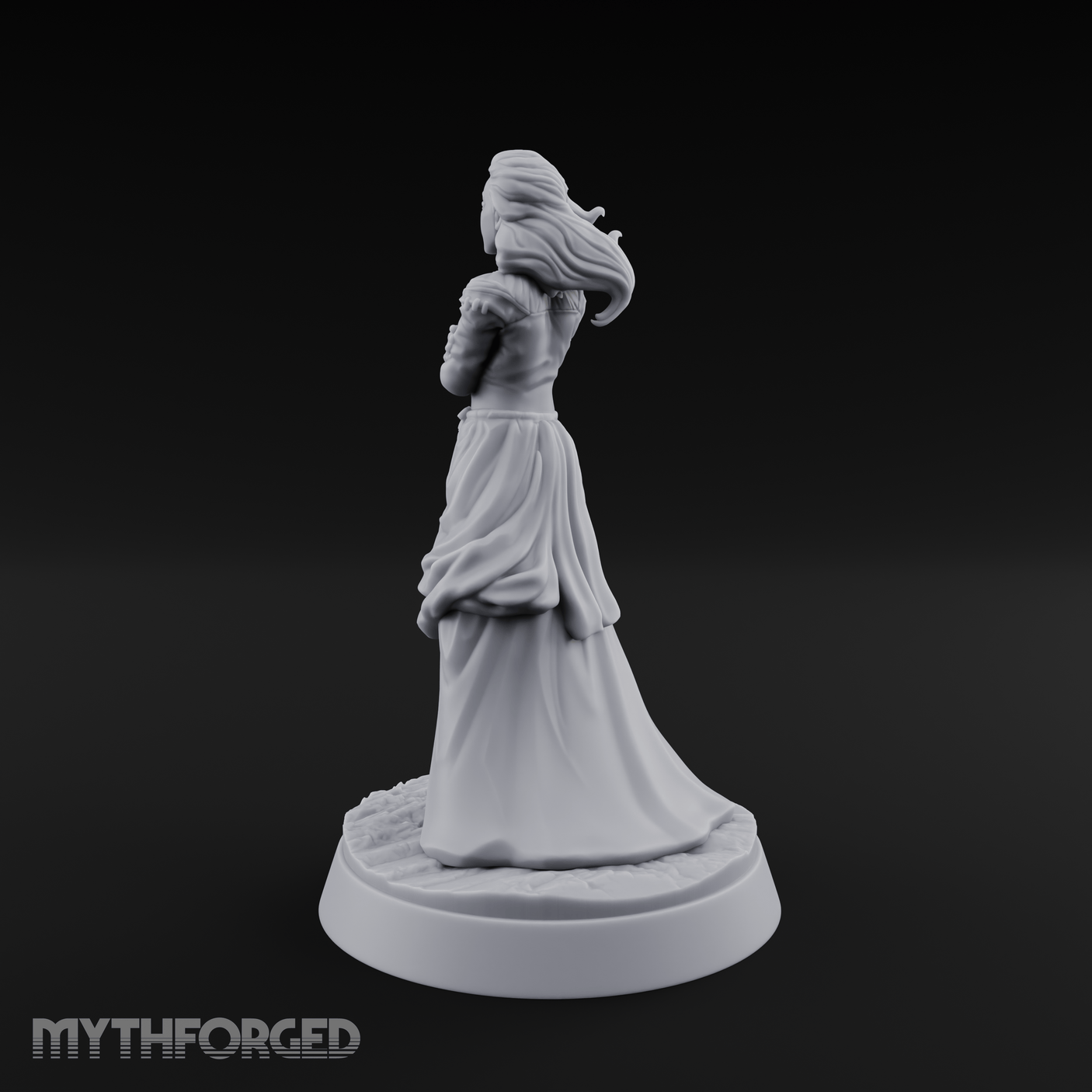 Arms Crossed Composed Human Noble Miniature for Dungeons and Dragons, Pathfinder or other TTRPGs