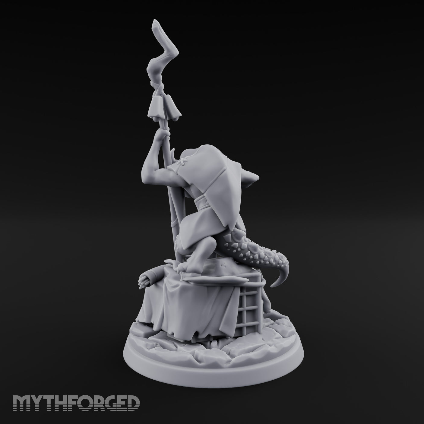 Hoarding Over Treasure Kobold Merchant Miniature for Dungeons and Dragons, Pathfinder or other TTRPGs