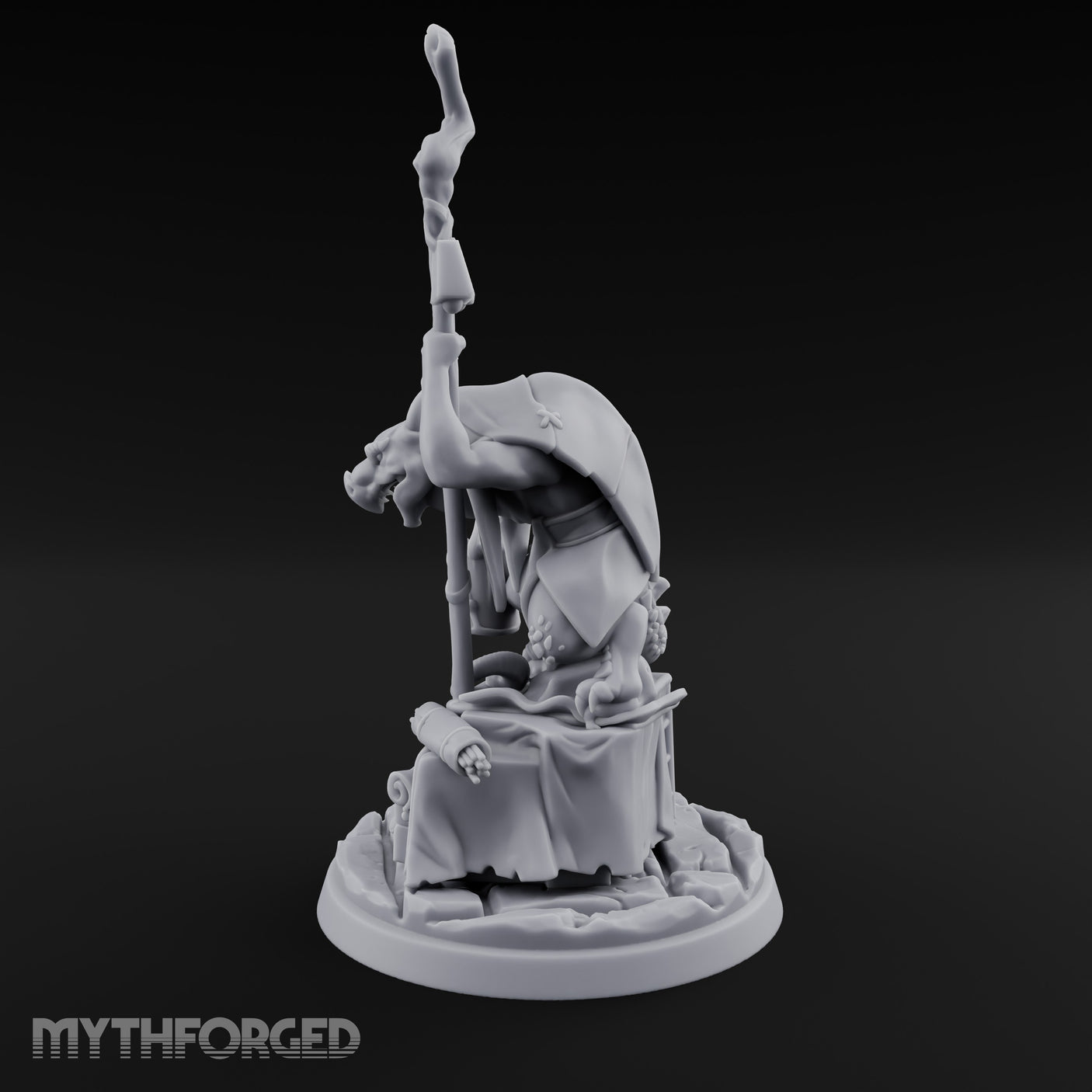 Hoarding Over Treasure Kobold Merchant Miniature for Dungeons and Dragons, Pathfinder or other TTRPGs