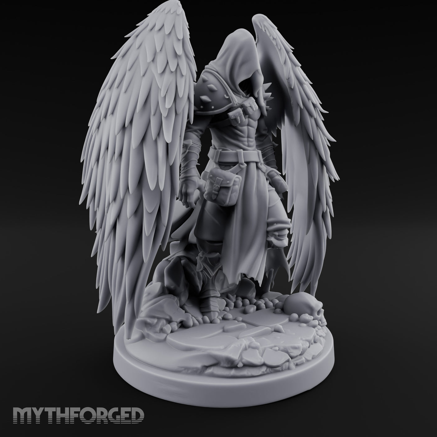 Hooded Cloak Trailing Angel Assassin gallery 4