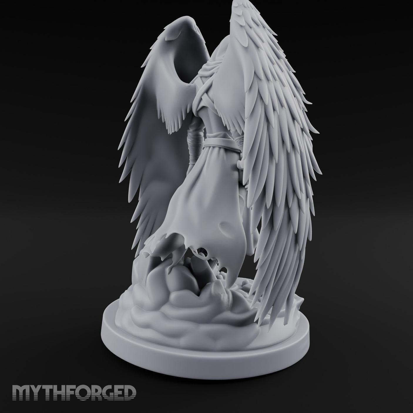 Hooded Cloak Trailing Angel Assassin gallery 7