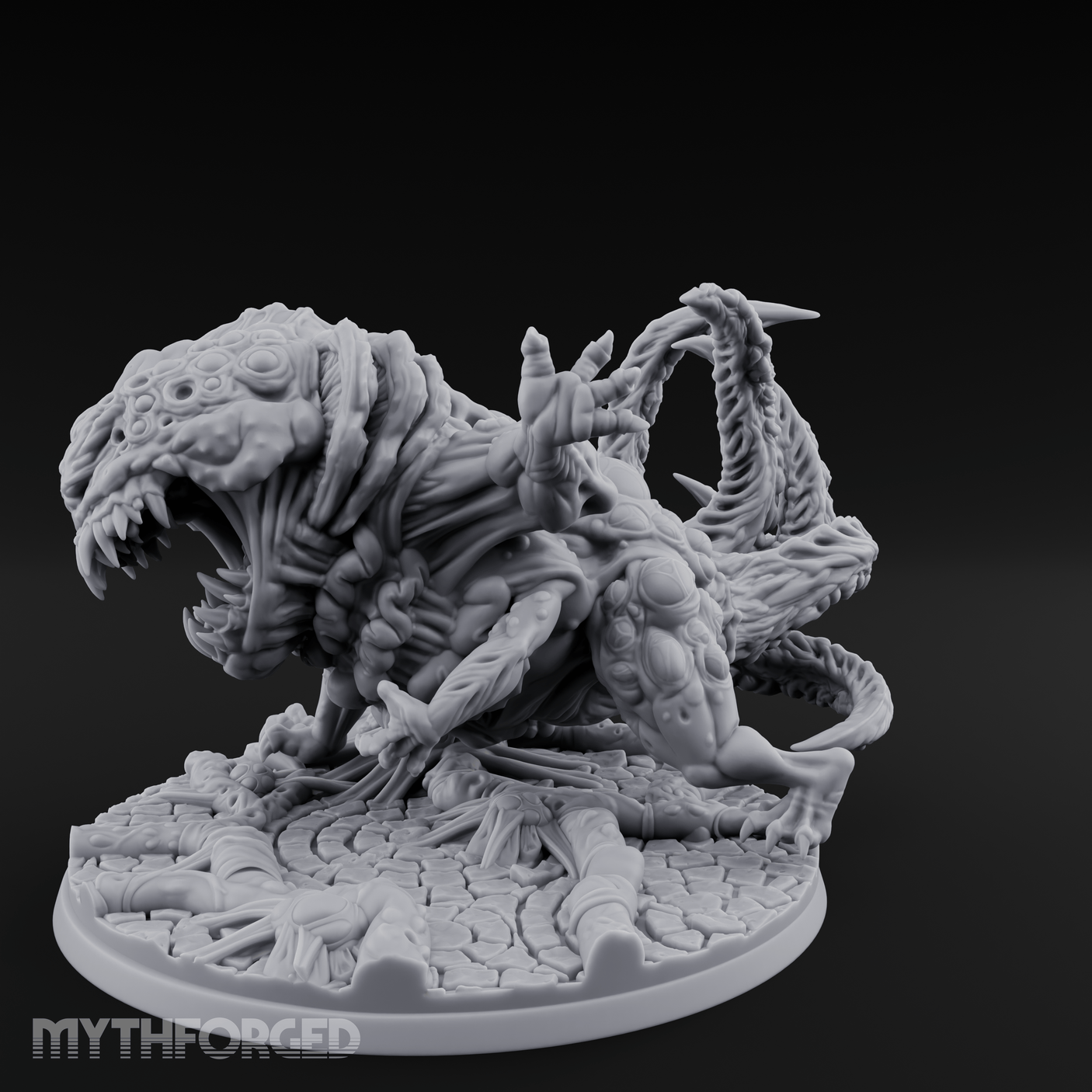 Tentacles Lashing Star Spawn Hulk Brute Miniature for Dungeons and Dragons, Pathfinder or other TTRPGs