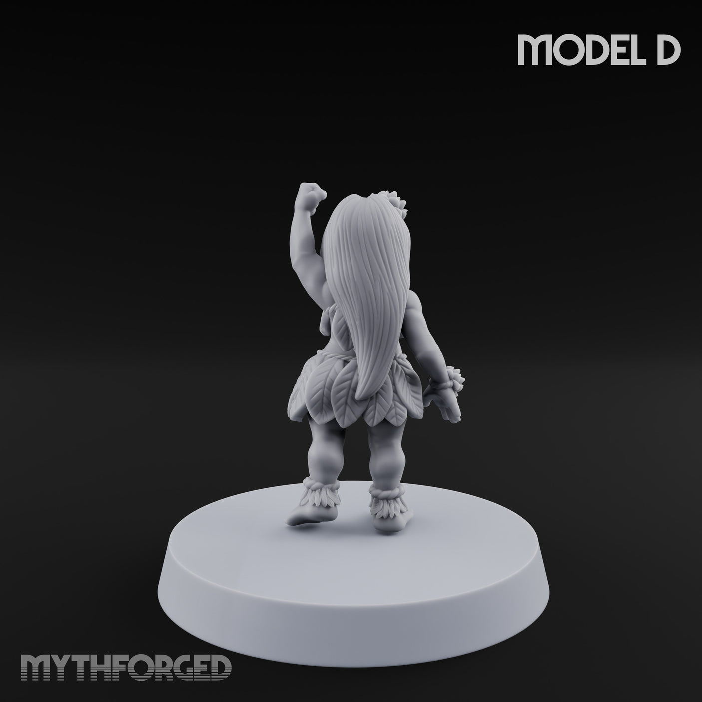 Hula Dancing Halfling Dancer D Miniature for Dungeons and Dragons, Pathfinder or other TTRPGs