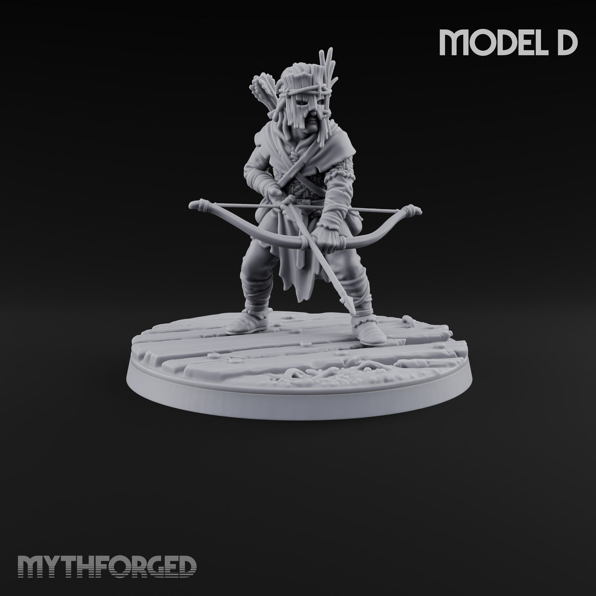 Eyes on the Trail Human Scout D Miniature for Dungeons and Dragons, Pathfinder or other TTRPGs