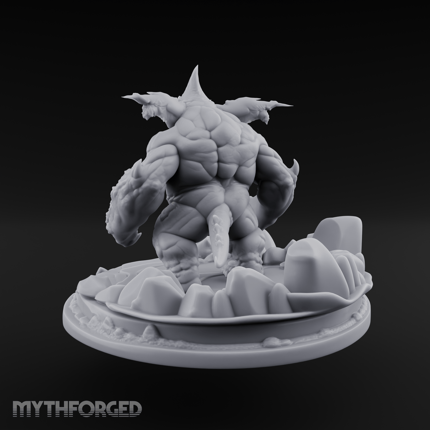 Mouth Wide Open Ice Imp Miniature for Dungeons and Dragons, Pathfinder or other TTRPGs