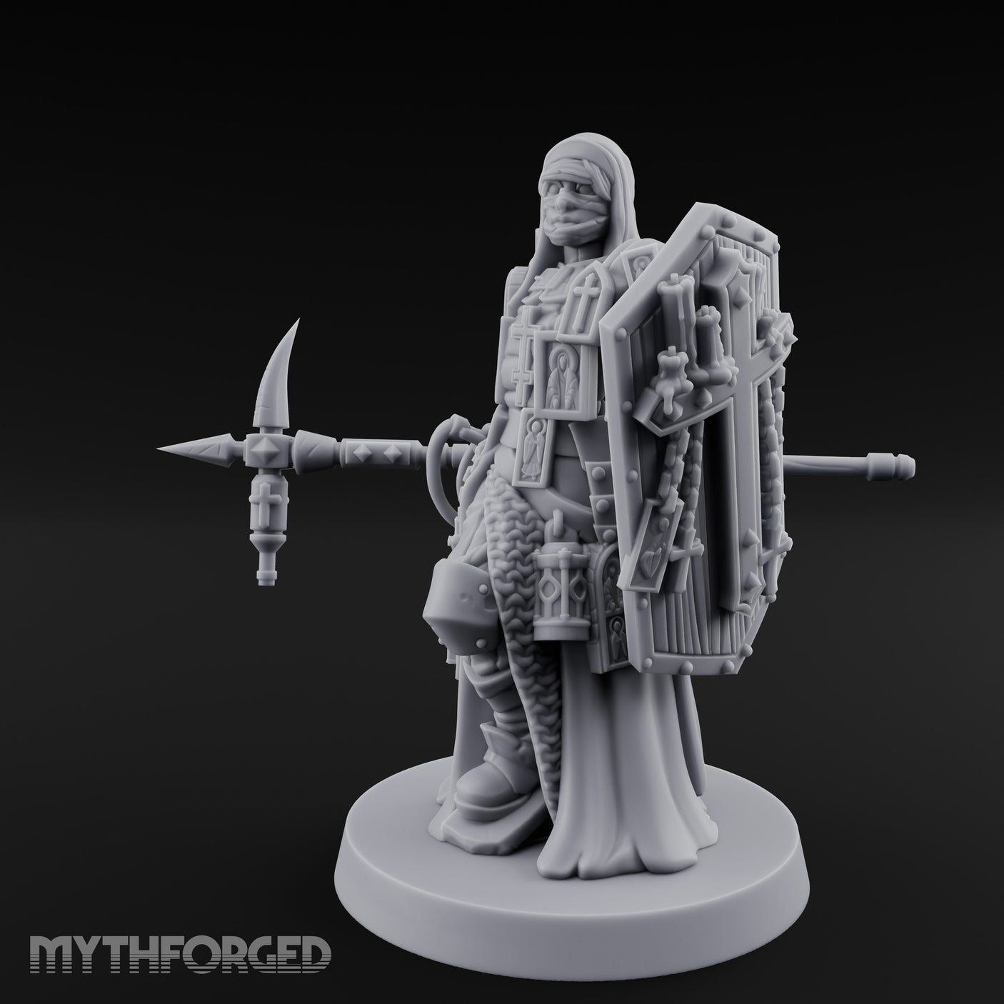Icon Adorned Spear Wielding Human Priest gallery 30