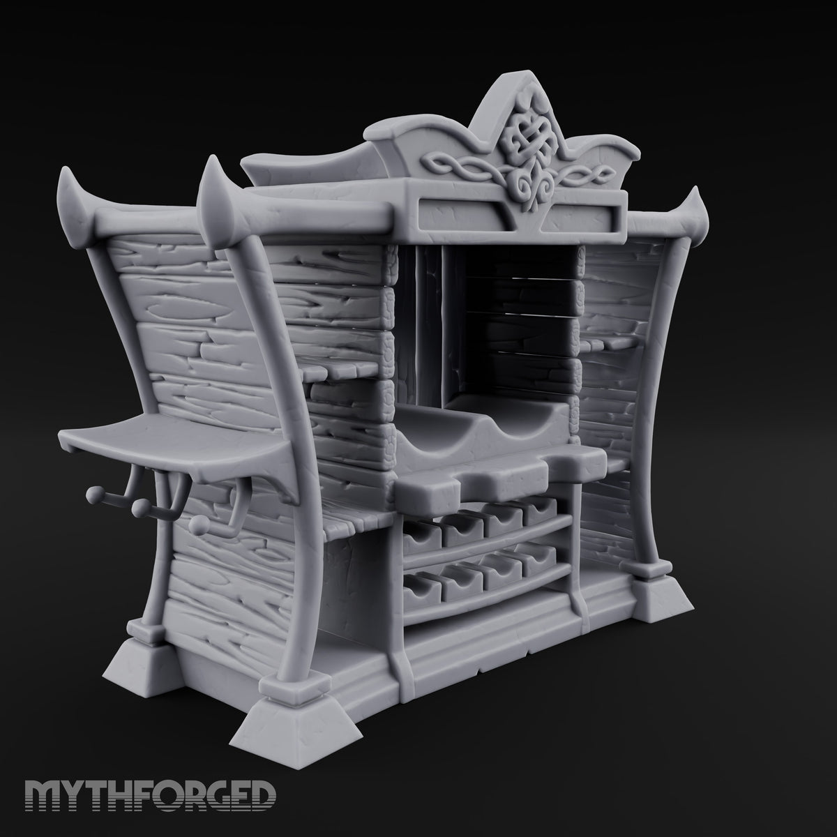 Two Kegs, Zero Last Orders Wooden Tavern Drinks Cabinet — Empty