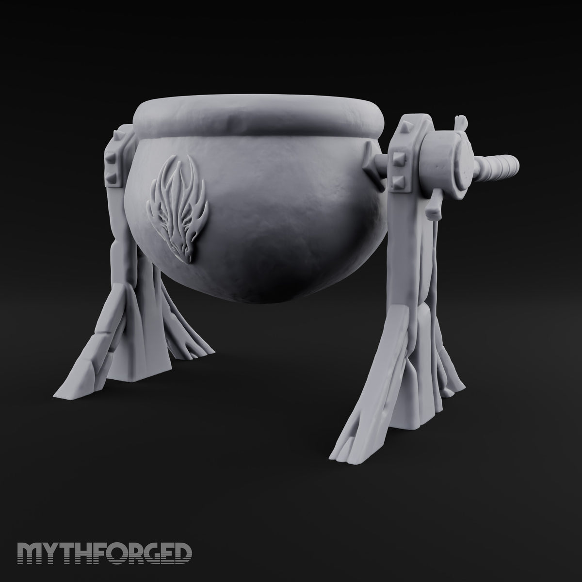 Tip Gently, It's Bubbling Tilting Cauldron on Stand