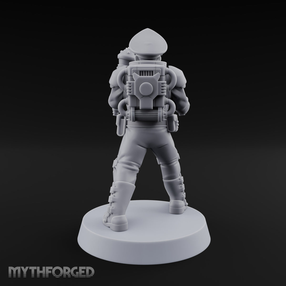 Breathe Easy, Fight Hard Human Gas-Masked Soldier E — Mace and Pistol 1