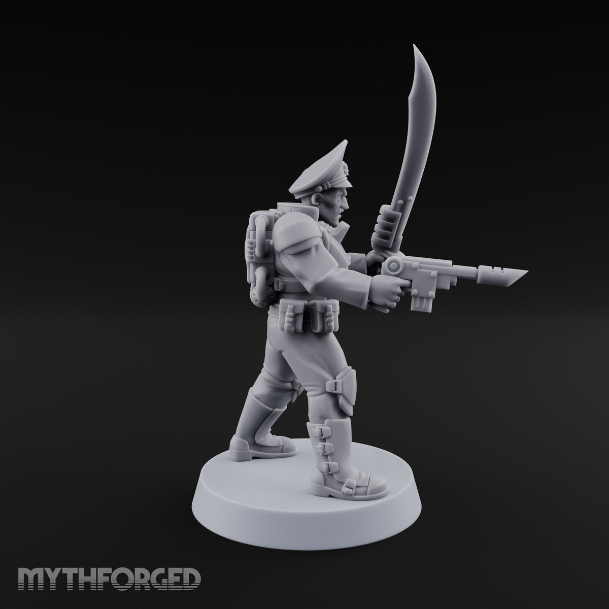 Breathe Easy, Fight Hard Human Gas-Masked Soldier E — Sword and Pistol 2