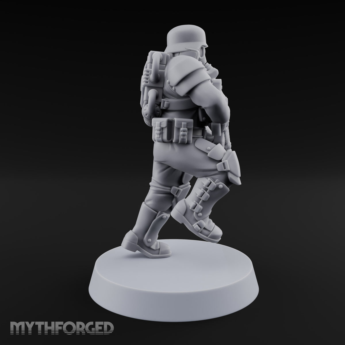Trust the Moustache Human Armoured Heavy Weapons Soldier A — Gun 1